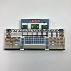 Cleveland Indians Baseball Jacobs Field Stadium Cats Meow Wood Shelf Sitter 1994